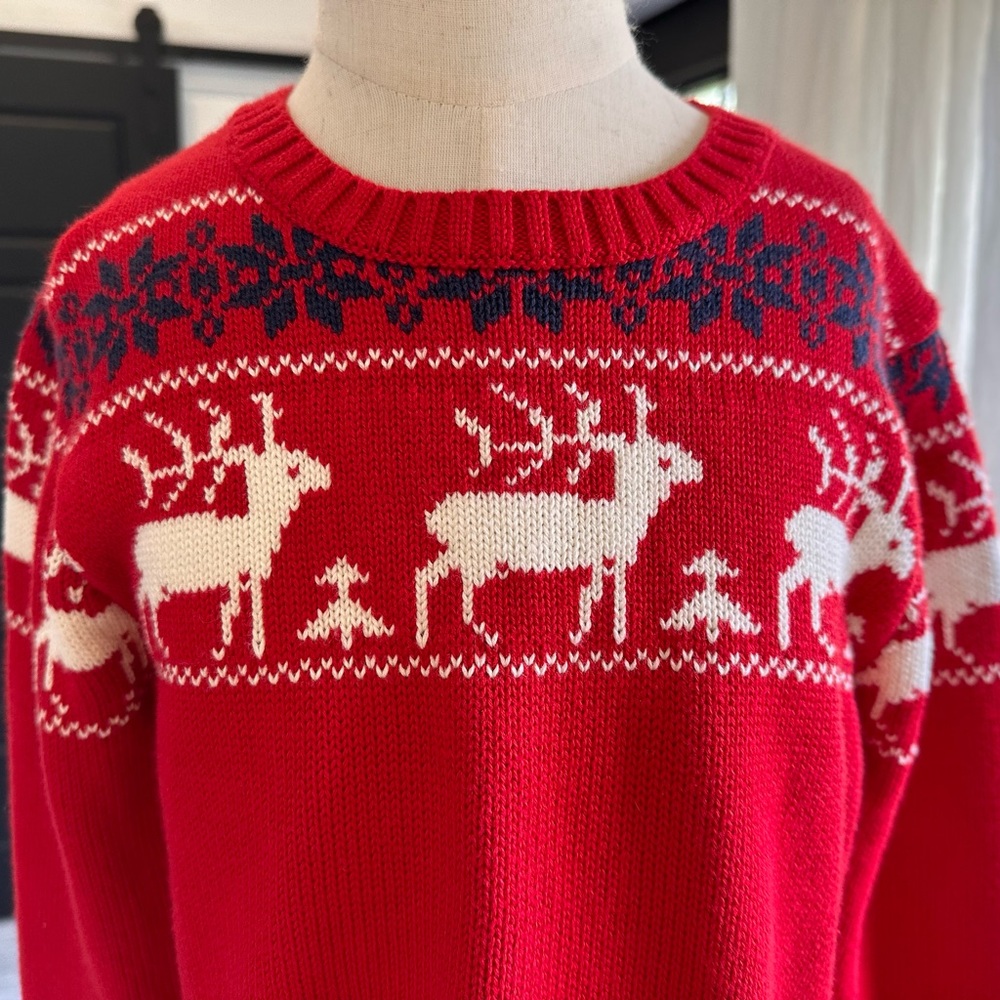 Reindeer sweater EUC